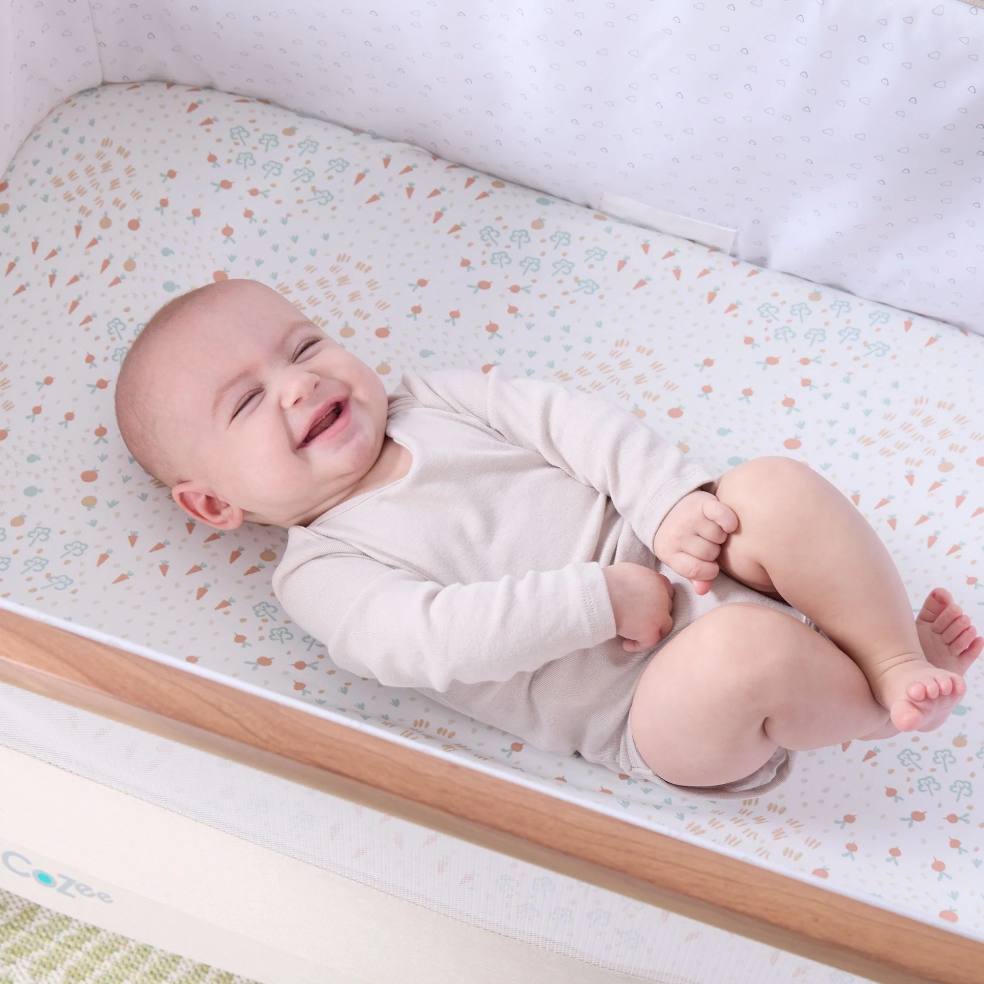 Bedside Crib Fitted Sheets 2pk