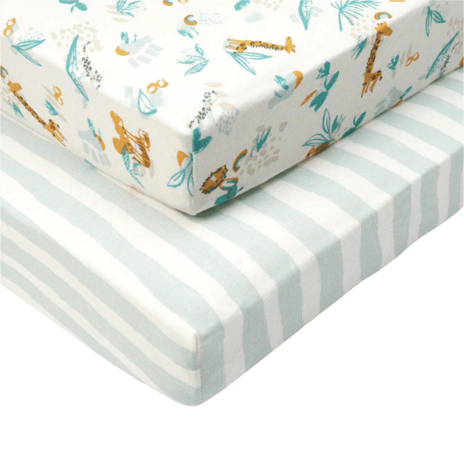 Cot Bed Fitted Sheets 2pk - Image 2