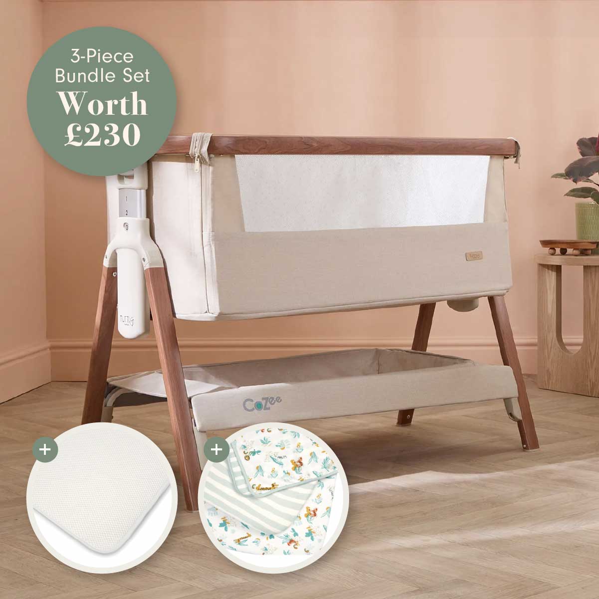 CoZee Bedside Crib Bundle