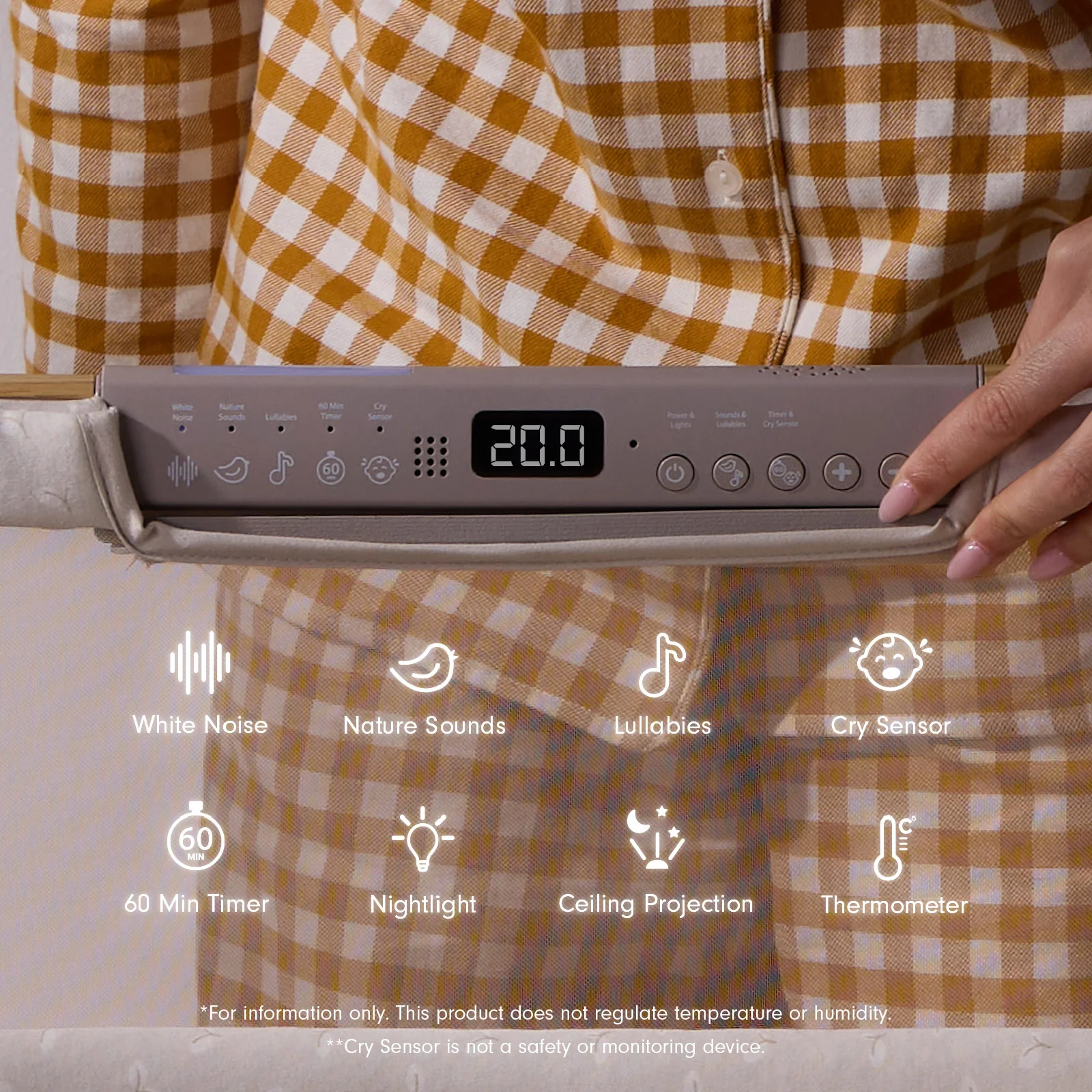 CoZee Sense Bedside Crib - Image 3