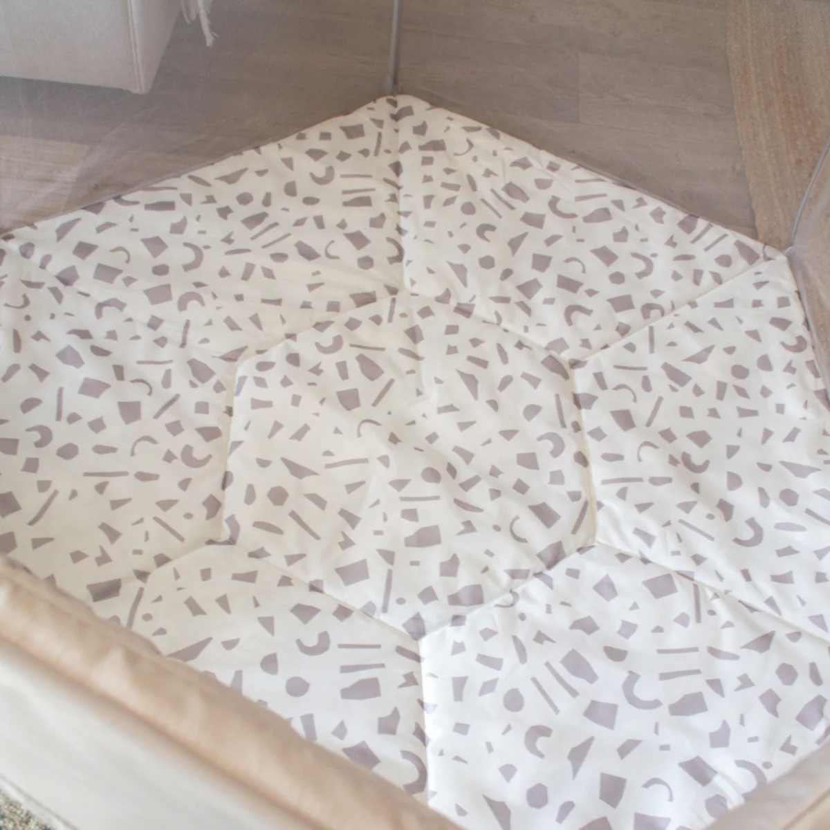 Hexa Playpen – Mushroom / Terrazzo - Image 3