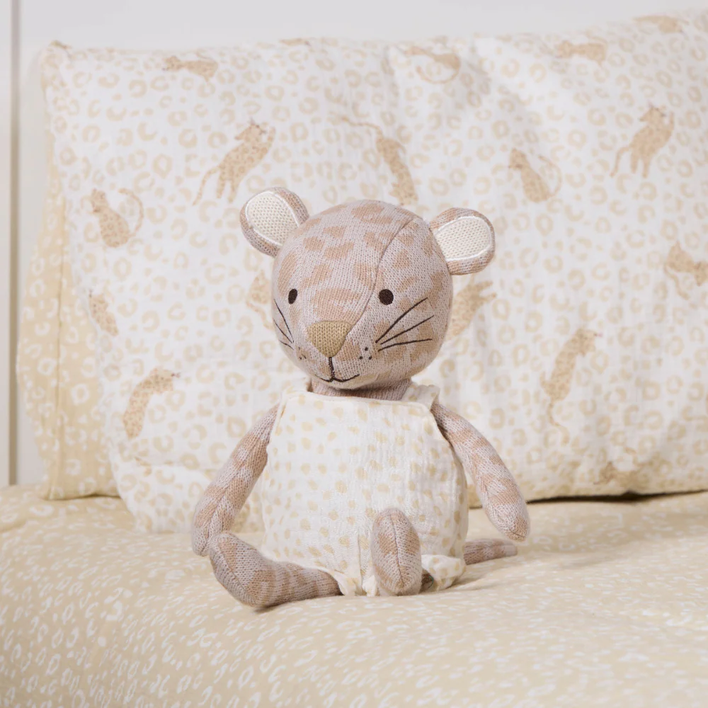 Knitted Toy - Larry Leopard