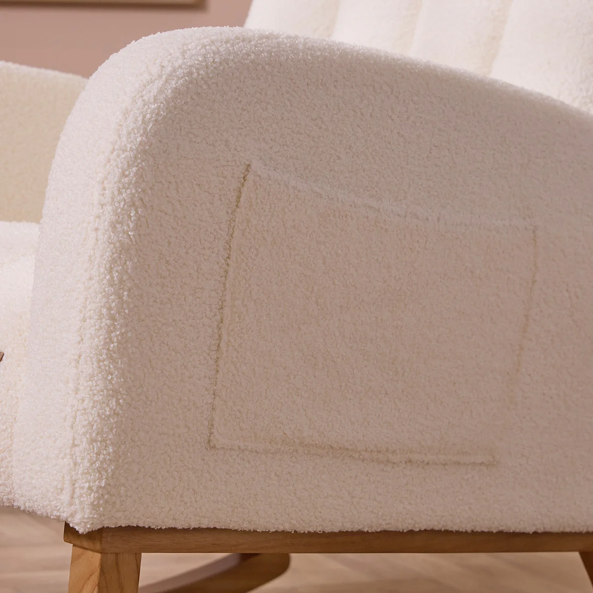 Luca Rocking Chair & Storage Footstool - Image 5