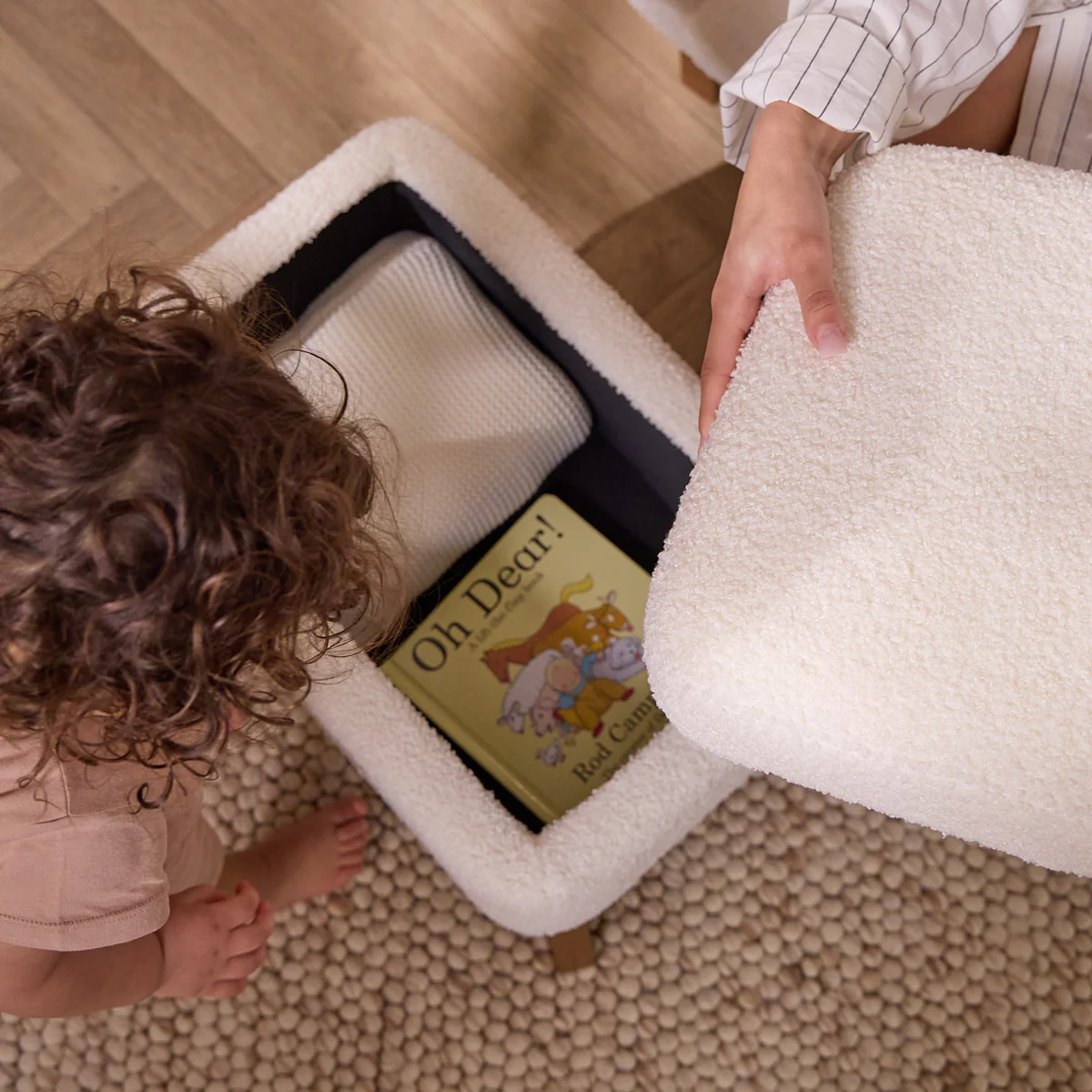 Luca Rocking Chair & Storage Footstool - Image 8