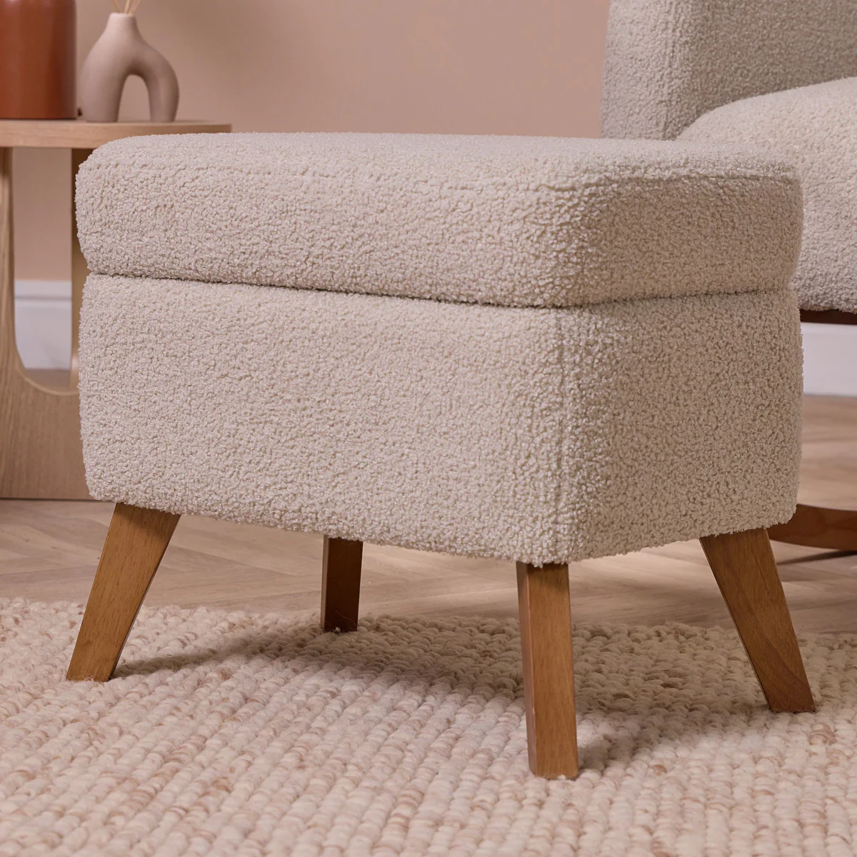 Luca Rocking Chair & Storage Footstool - Image 6