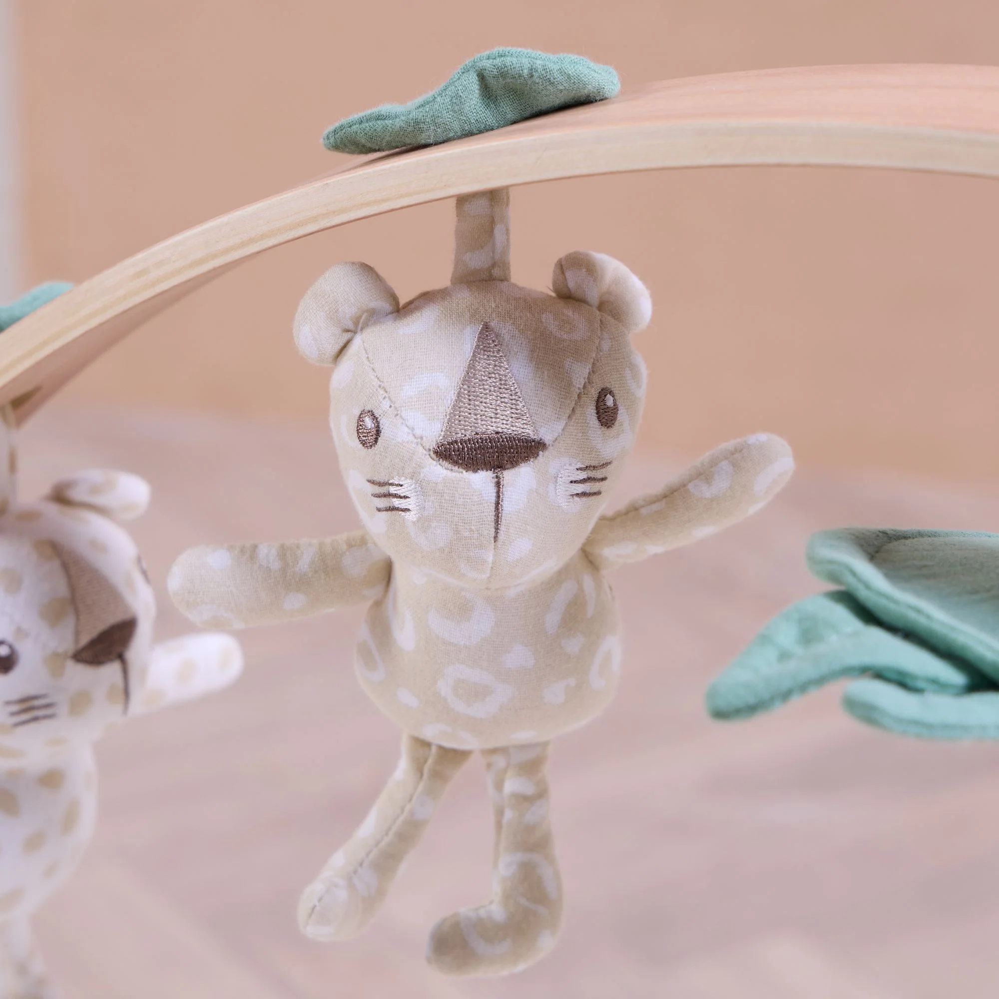 Luxury Wood & Muslin Playgym - Image 3