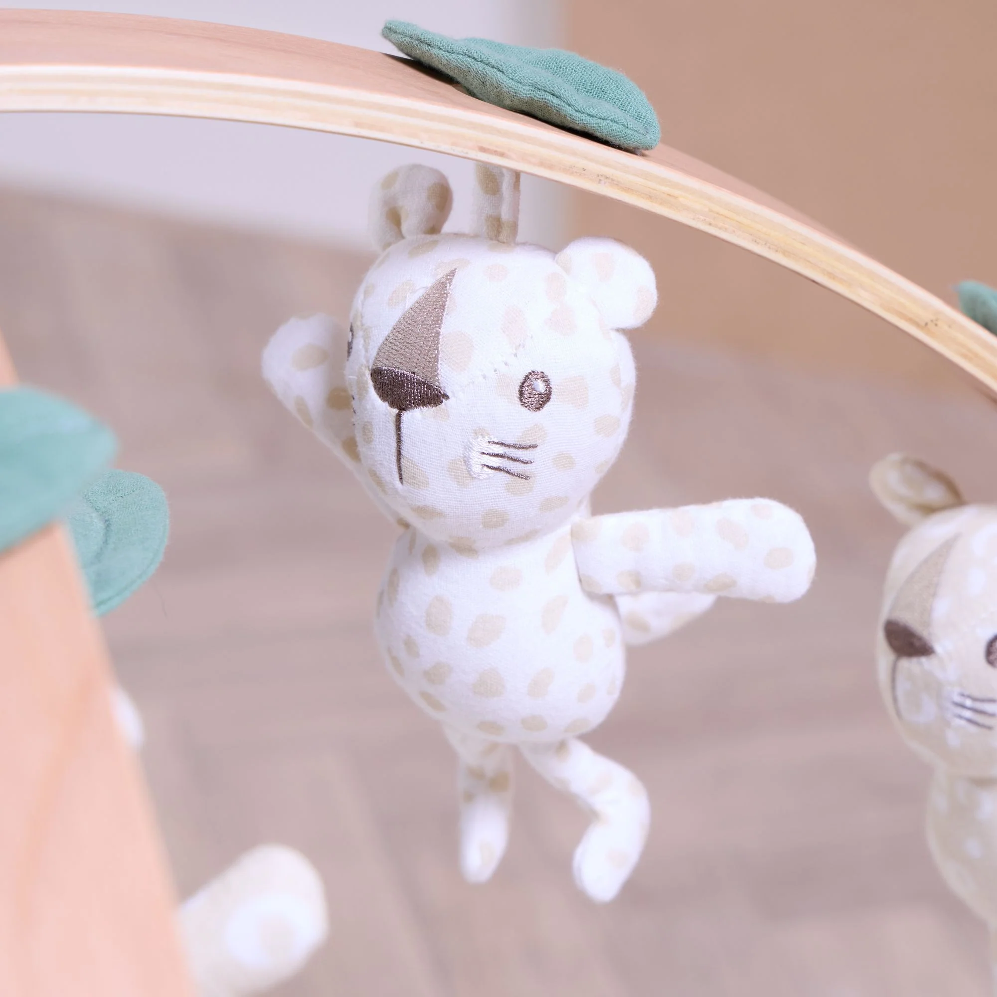 Luxury Wood & Muslin Playgym - Image 4