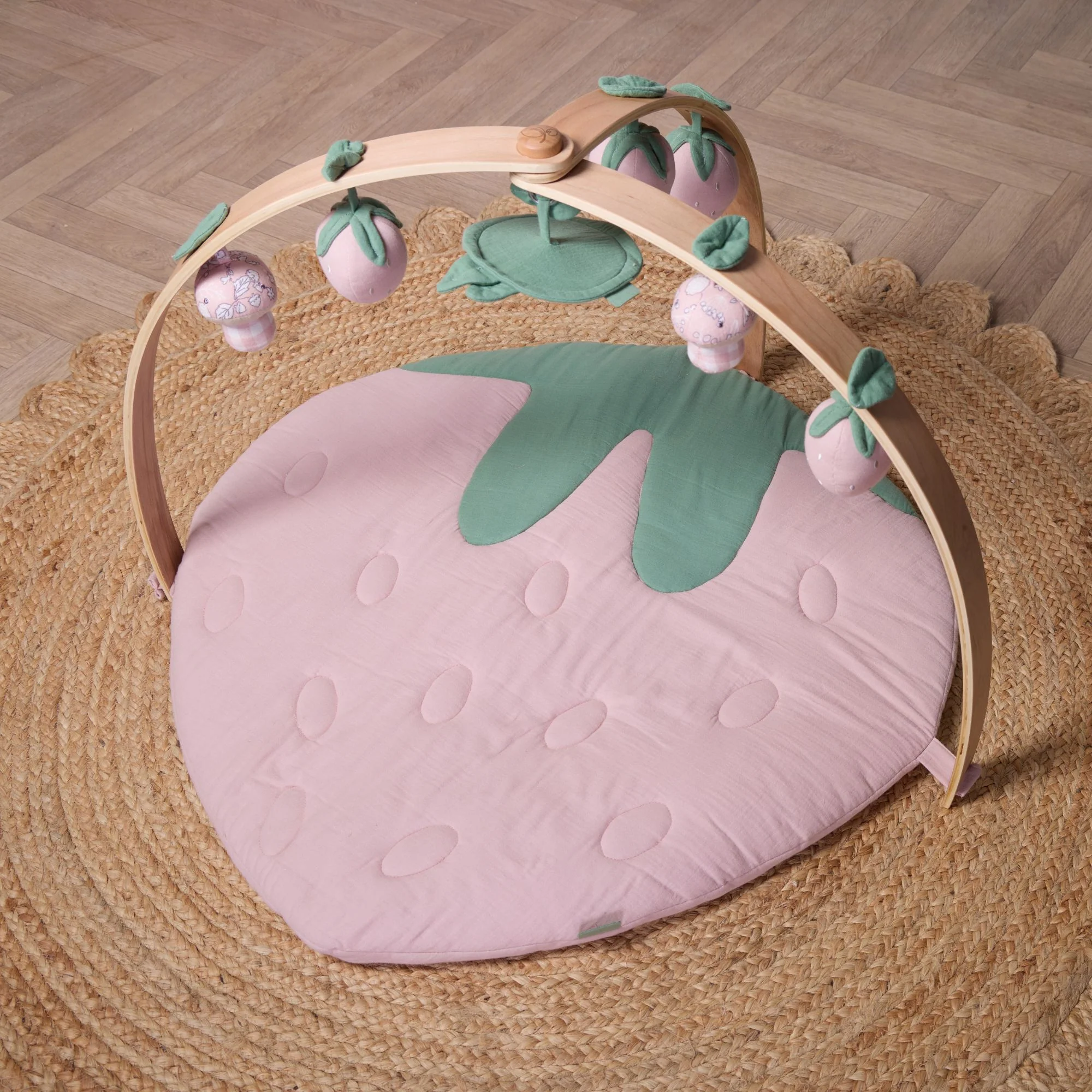 Luxury Wood & Muslin Playgym - Image 6