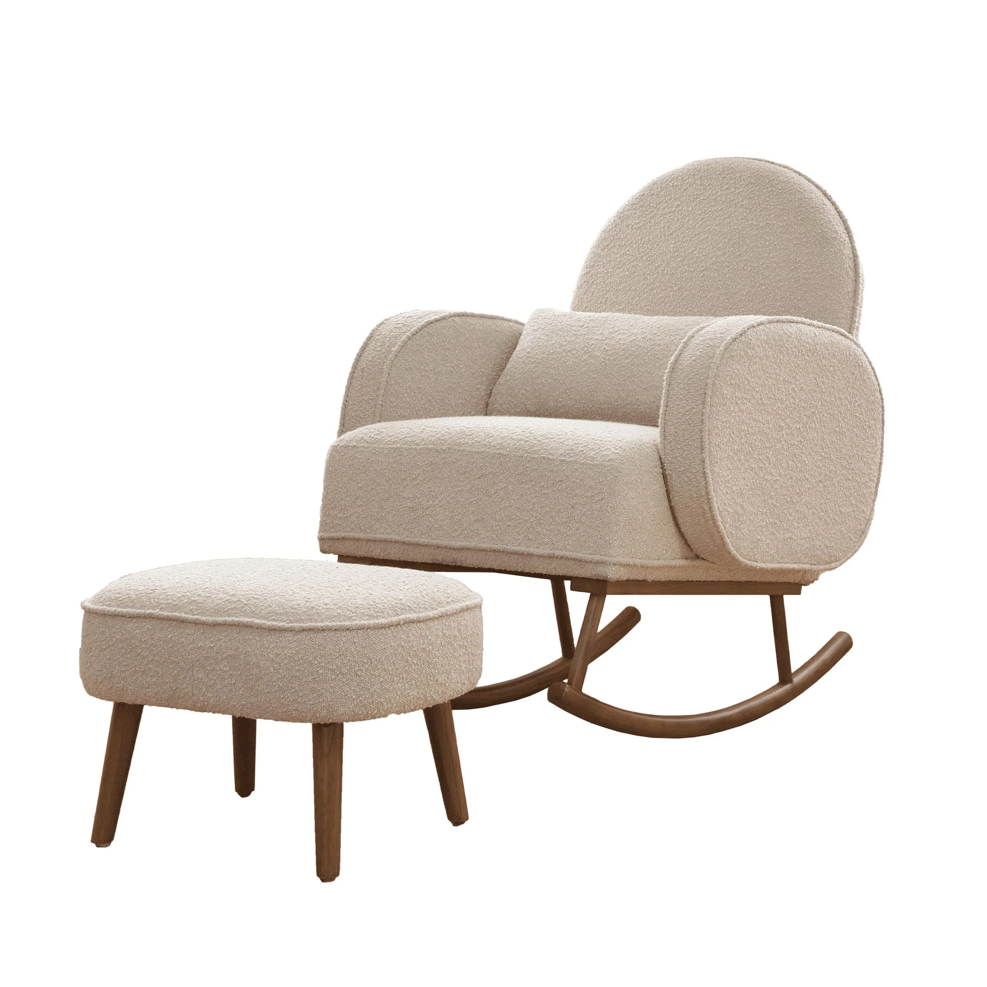 Micah Rocking Chair & Footstool - Image 3