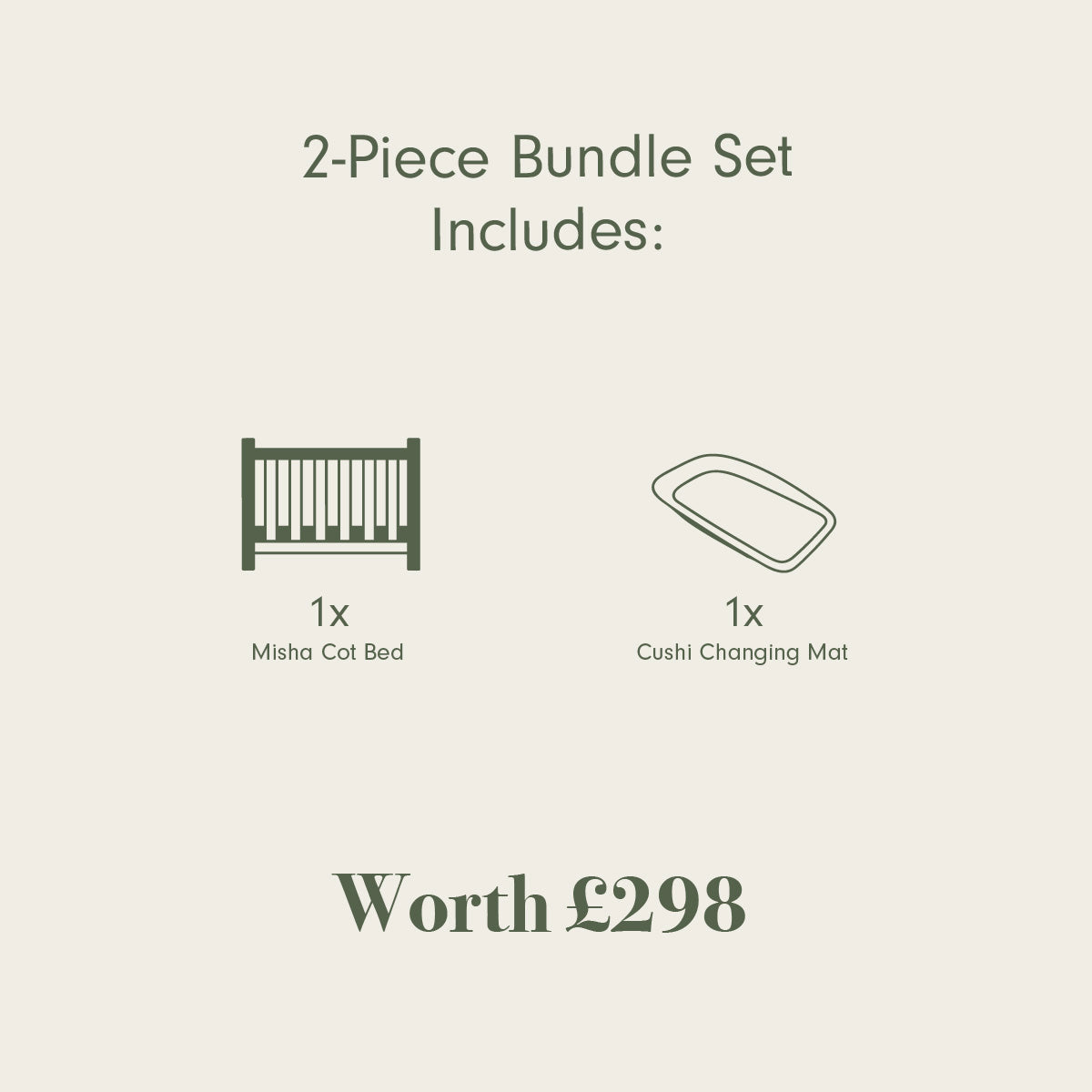 Misha Cot Bed & Cushi Changing Mat - Image 2