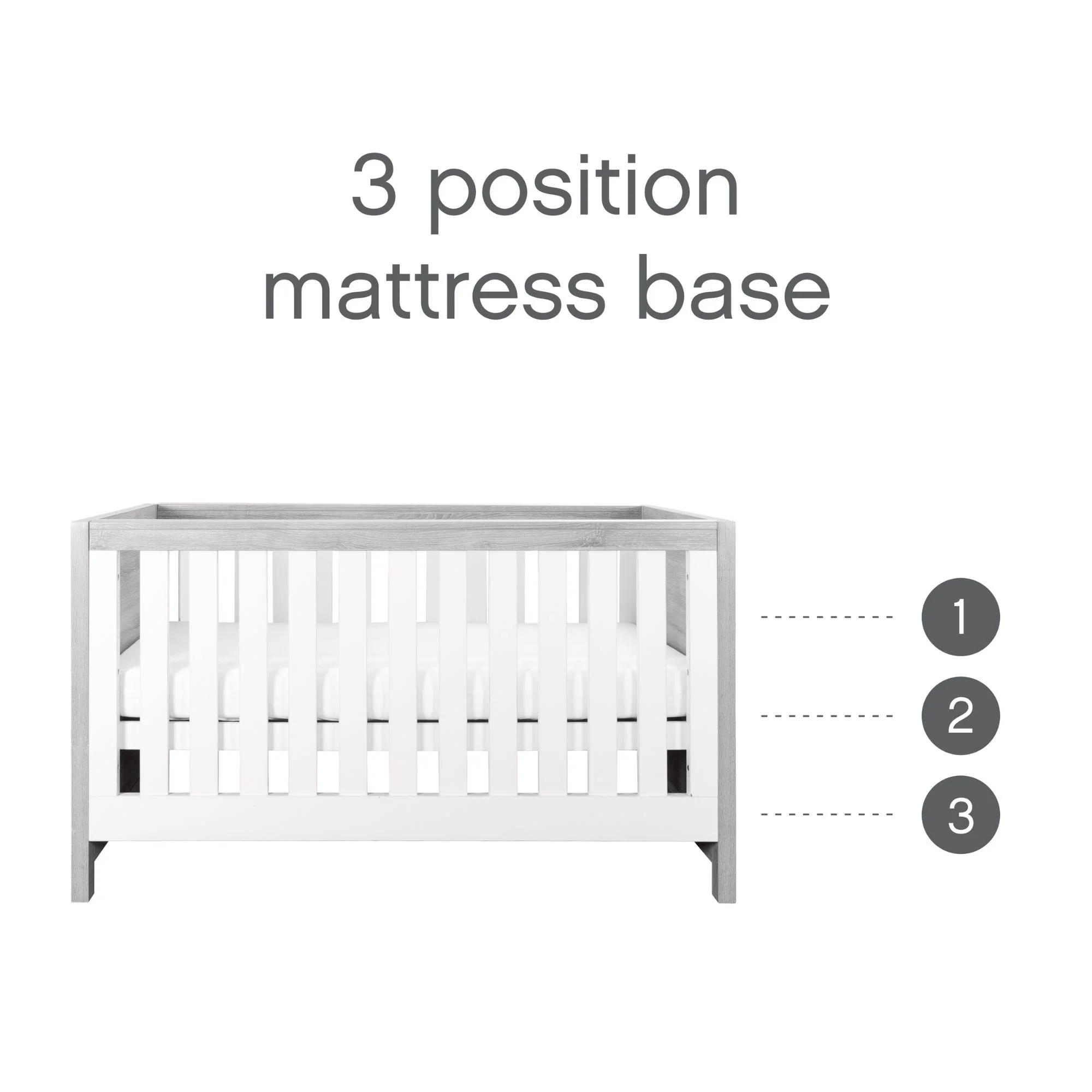 Modena 3 in 1 Cot Bed - Image 3