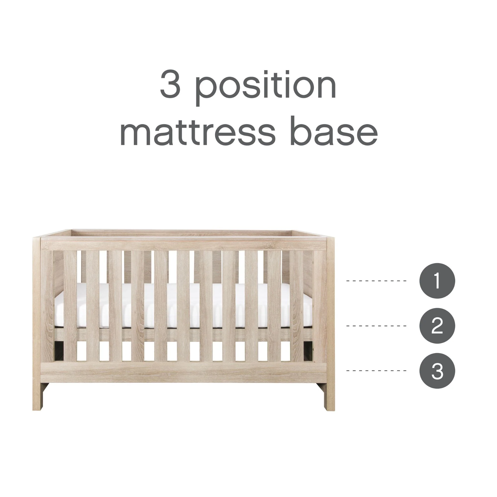 Modena 3 in 1 Cot Bed - Image 3