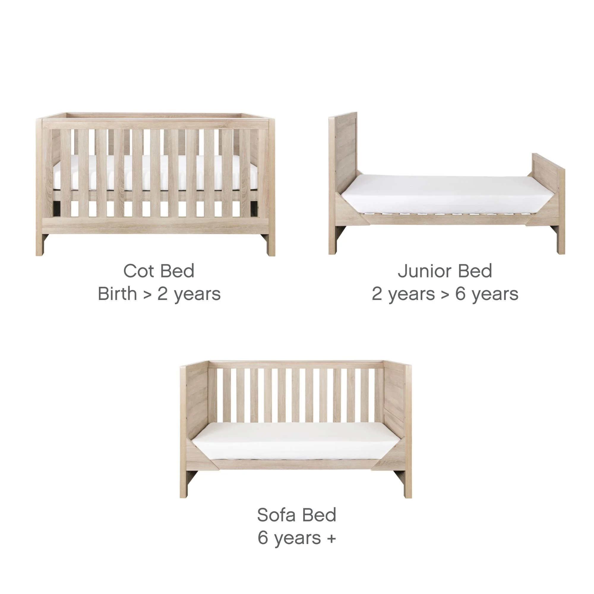 Modena 3 in 1 Cot Bed - Image 4