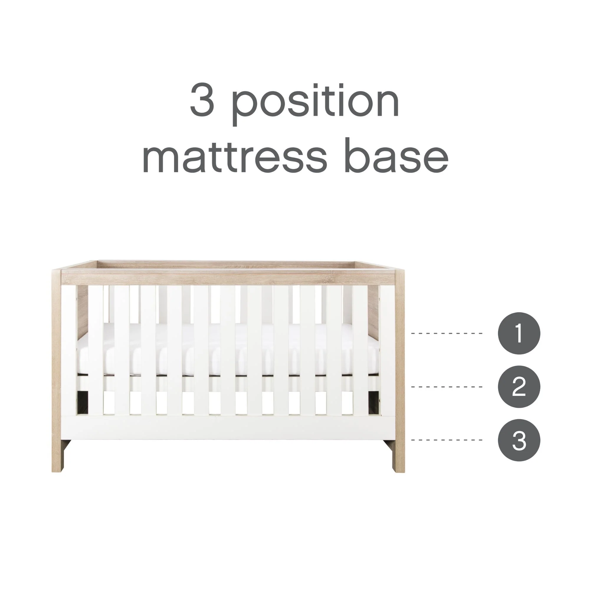 Modena 3 in 1 Cot Bed - Image 3