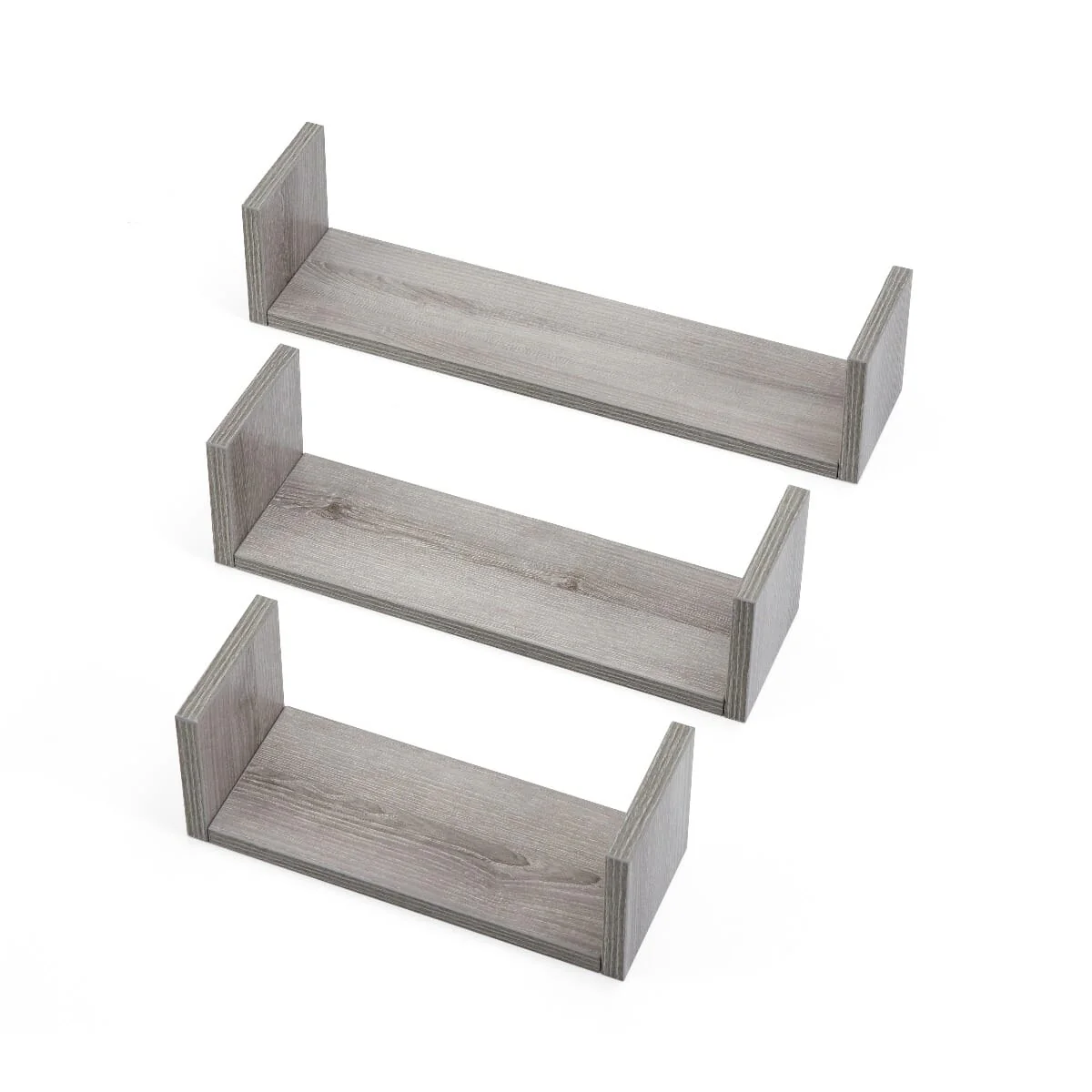 Modena Set of Three U-Shaped Wall Shelves - Image 2