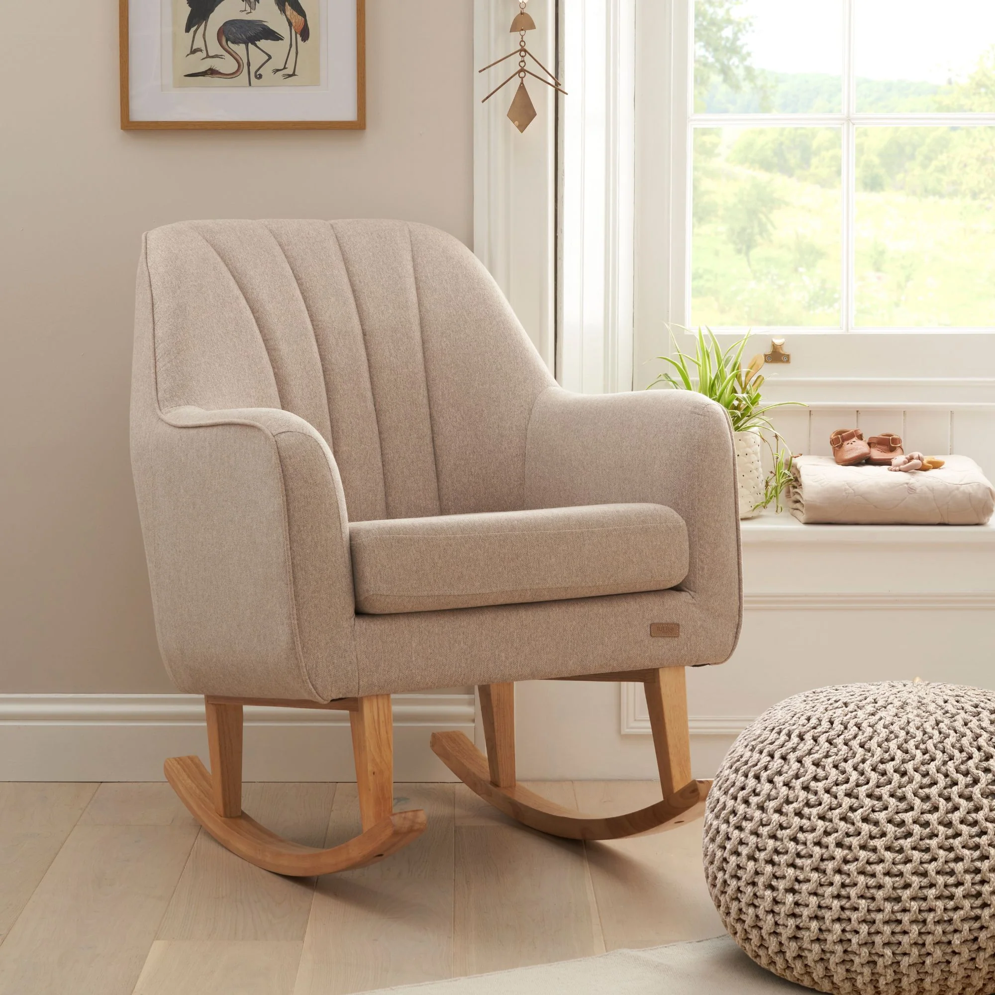Noah Rocking Chair with Pouffe