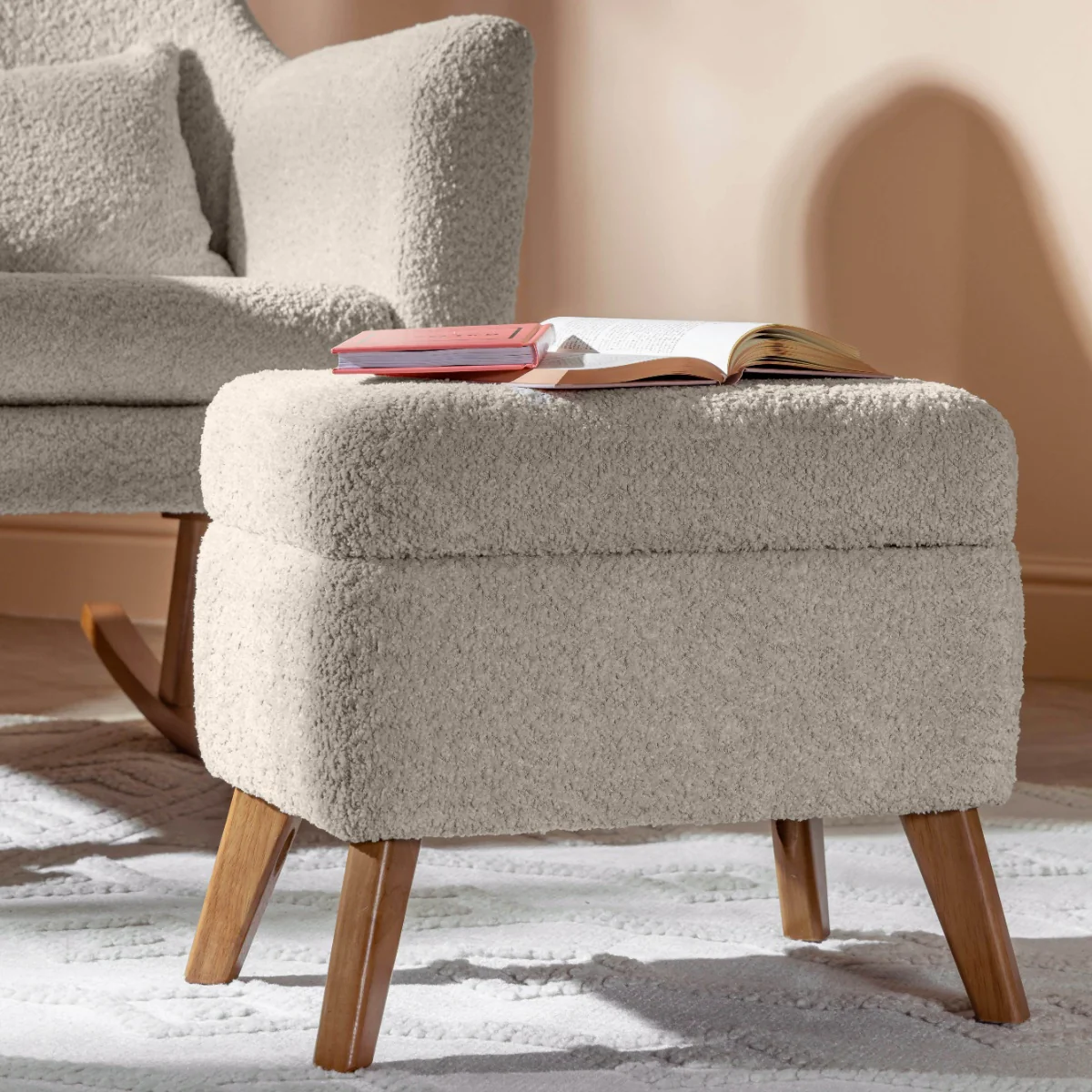 Oscar Luxe Rocking Chair & Footstool - Image 4
