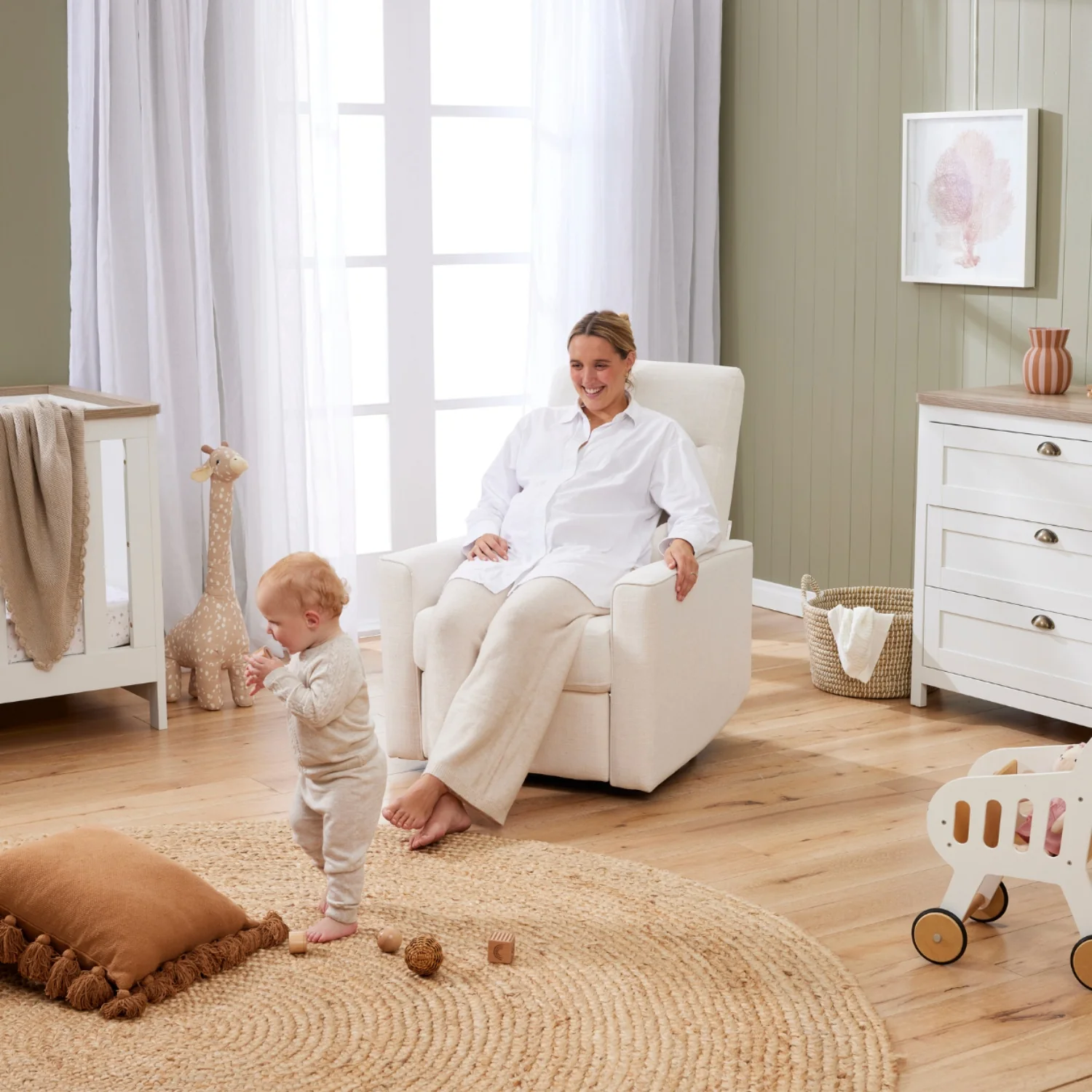 Paige Recliner Glider Nursery Chair