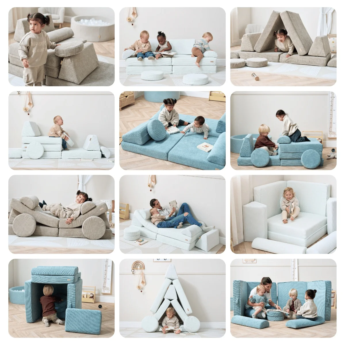 Playrama Montessori Kids Play Sofa - Image 3