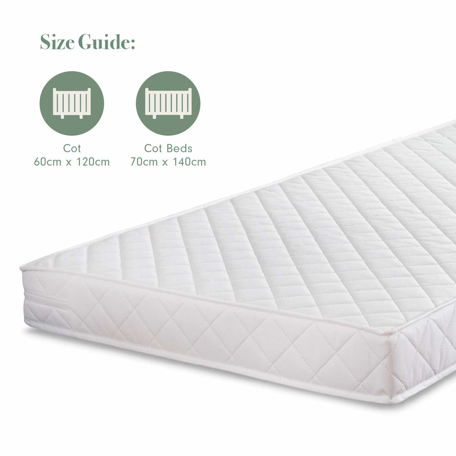 Pocket Sprung Cot Mattress (60 x 120 cm) - Image 4