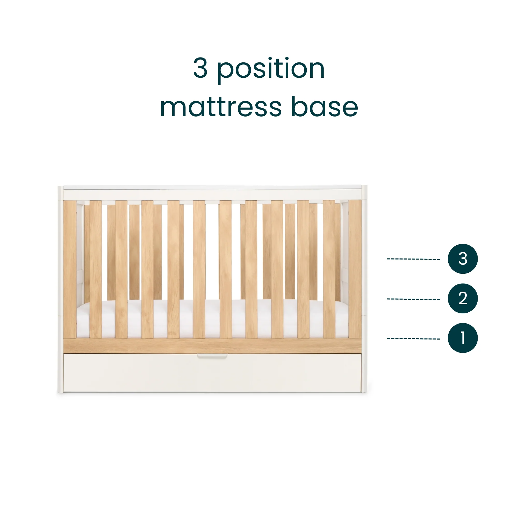 Riley Mini Cot Bed with Drawer - Image 2