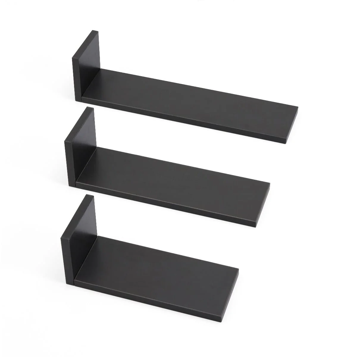 Rio Set of Three L-Shaped Wall Shelves - Image 2
