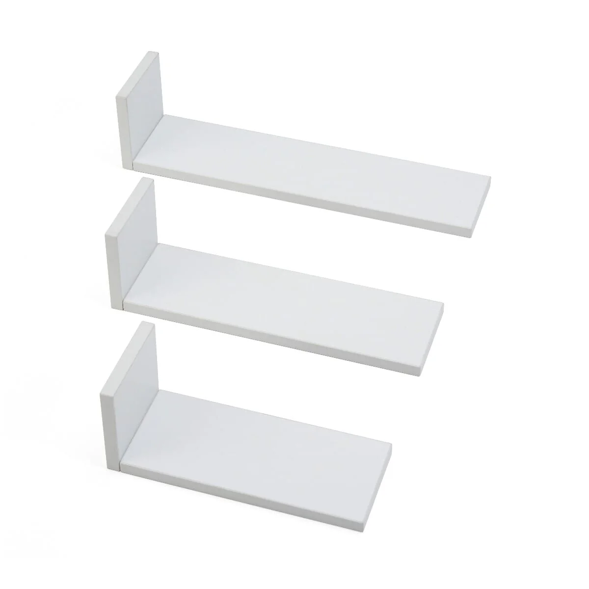 Rio Set of Three L-Shaped Wall Shelves - Image 2