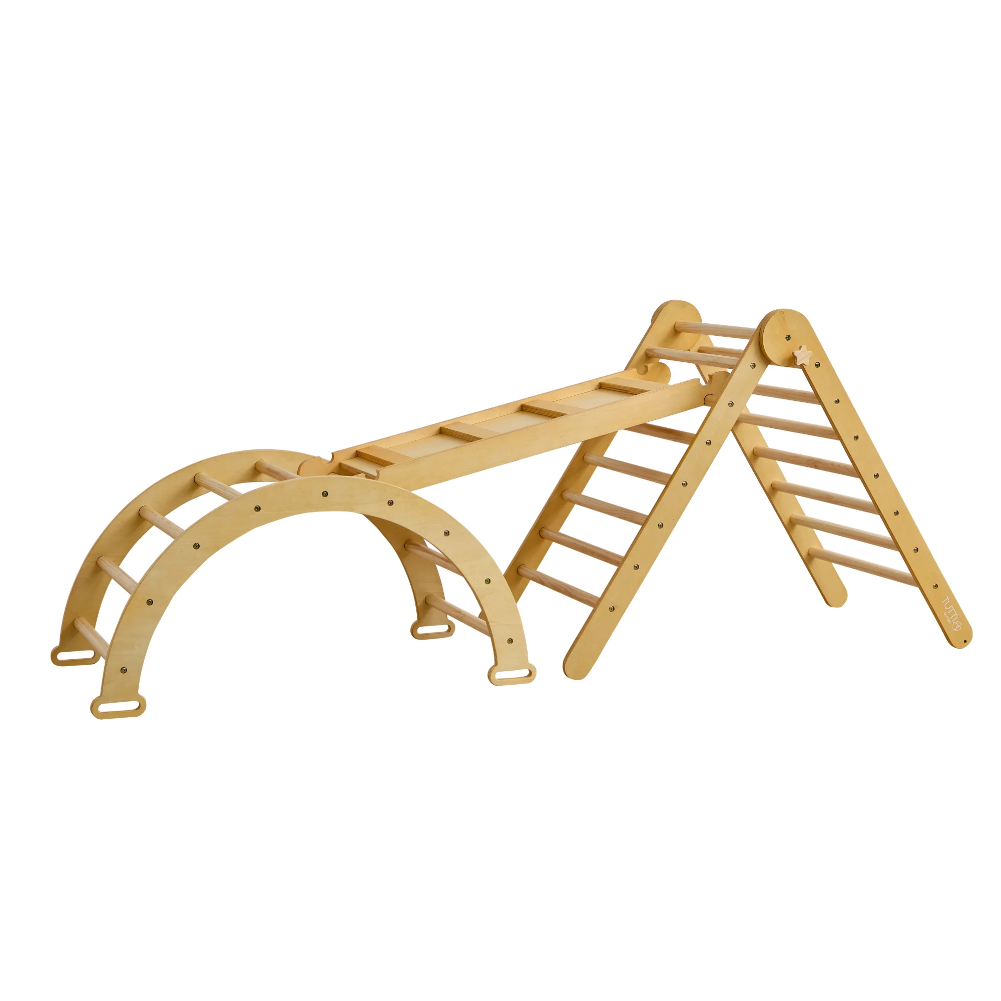 Scala Montessori 3-in-1 Pikler Climbing Frame with Climbing Wall - Image 2