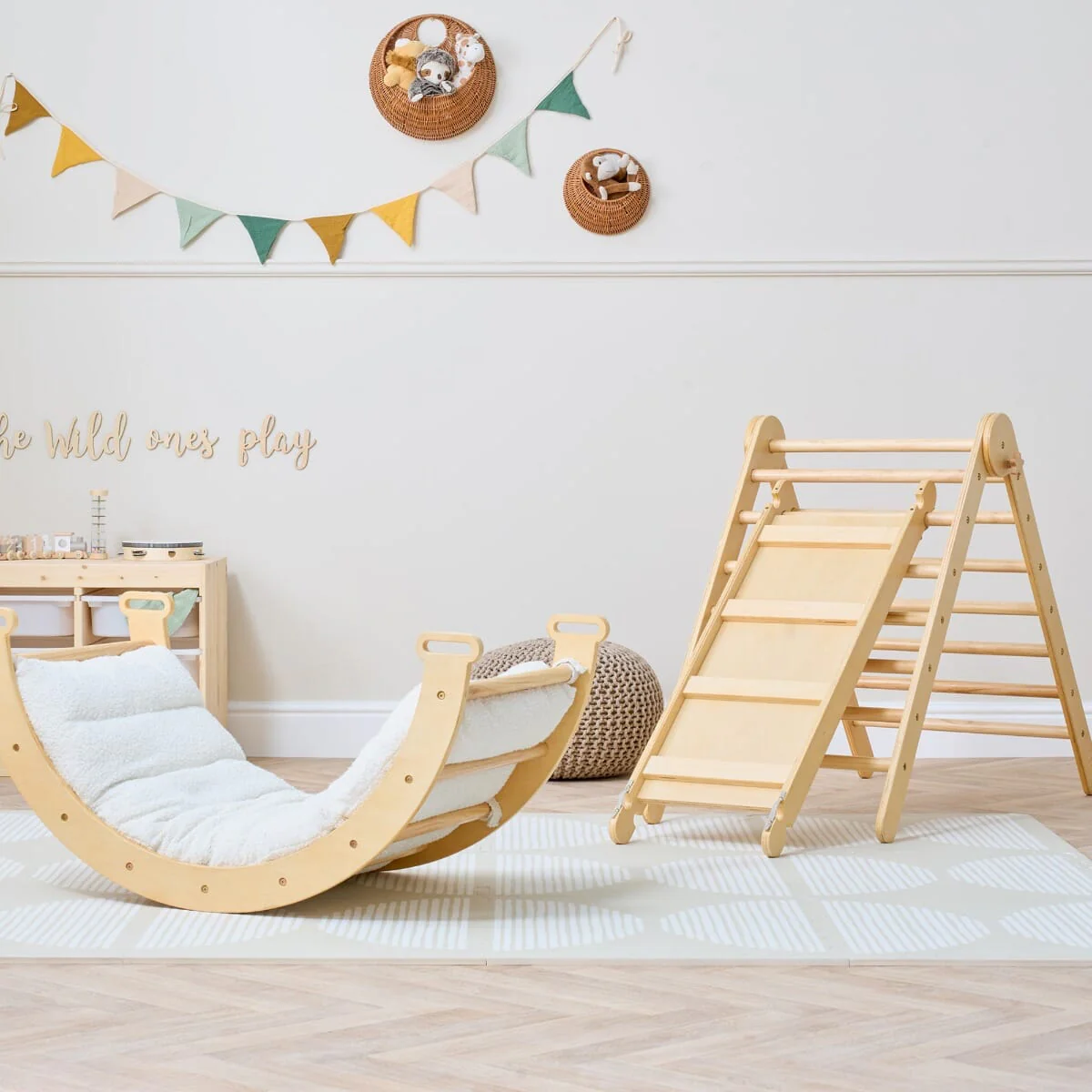 Scala Montessori 3-in-1 Pikler Climbing Frame with Climbing Wall - Image 8