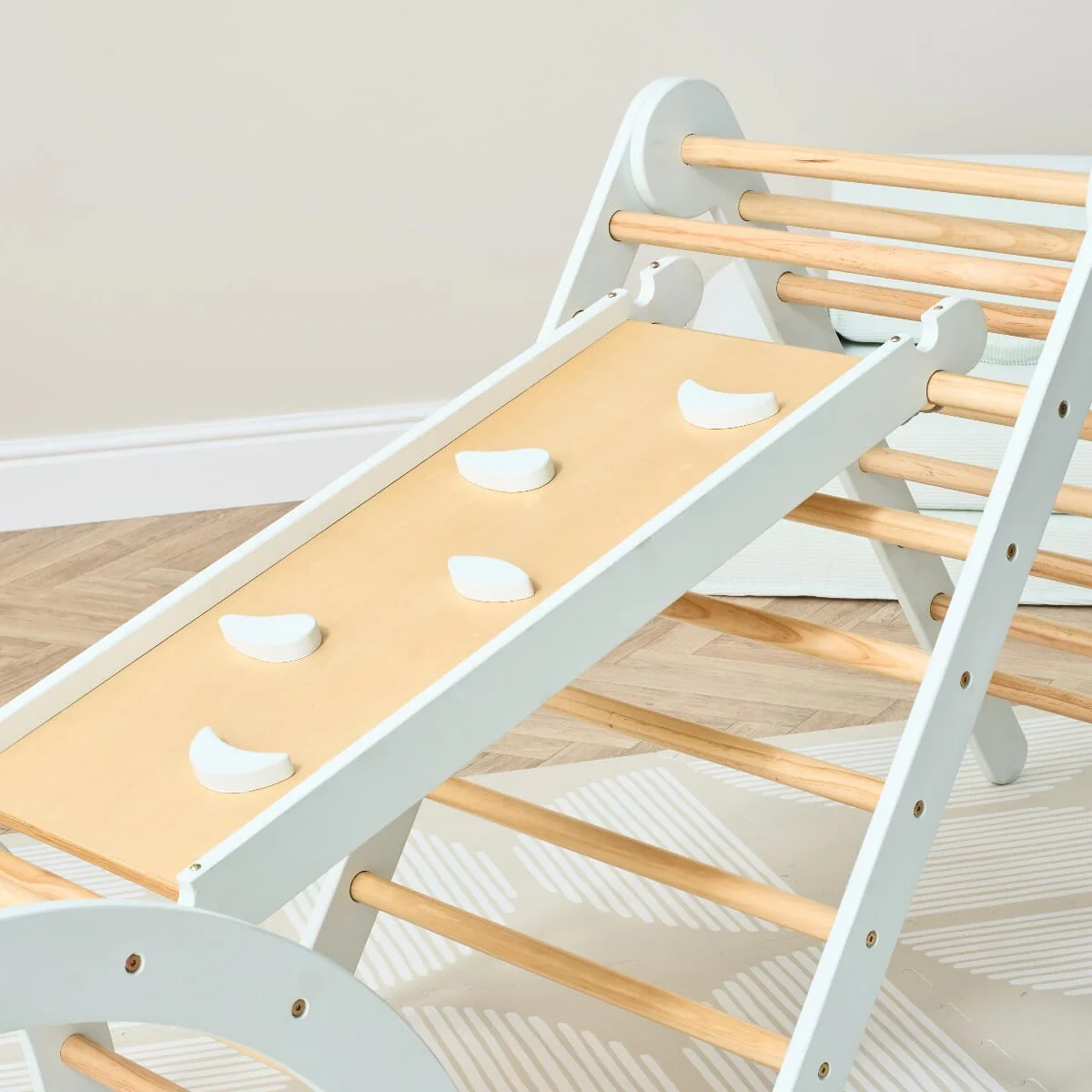 Scala Montessori 3 in 1 Pikler Climbing Frame with Climbing Wall - Image 8