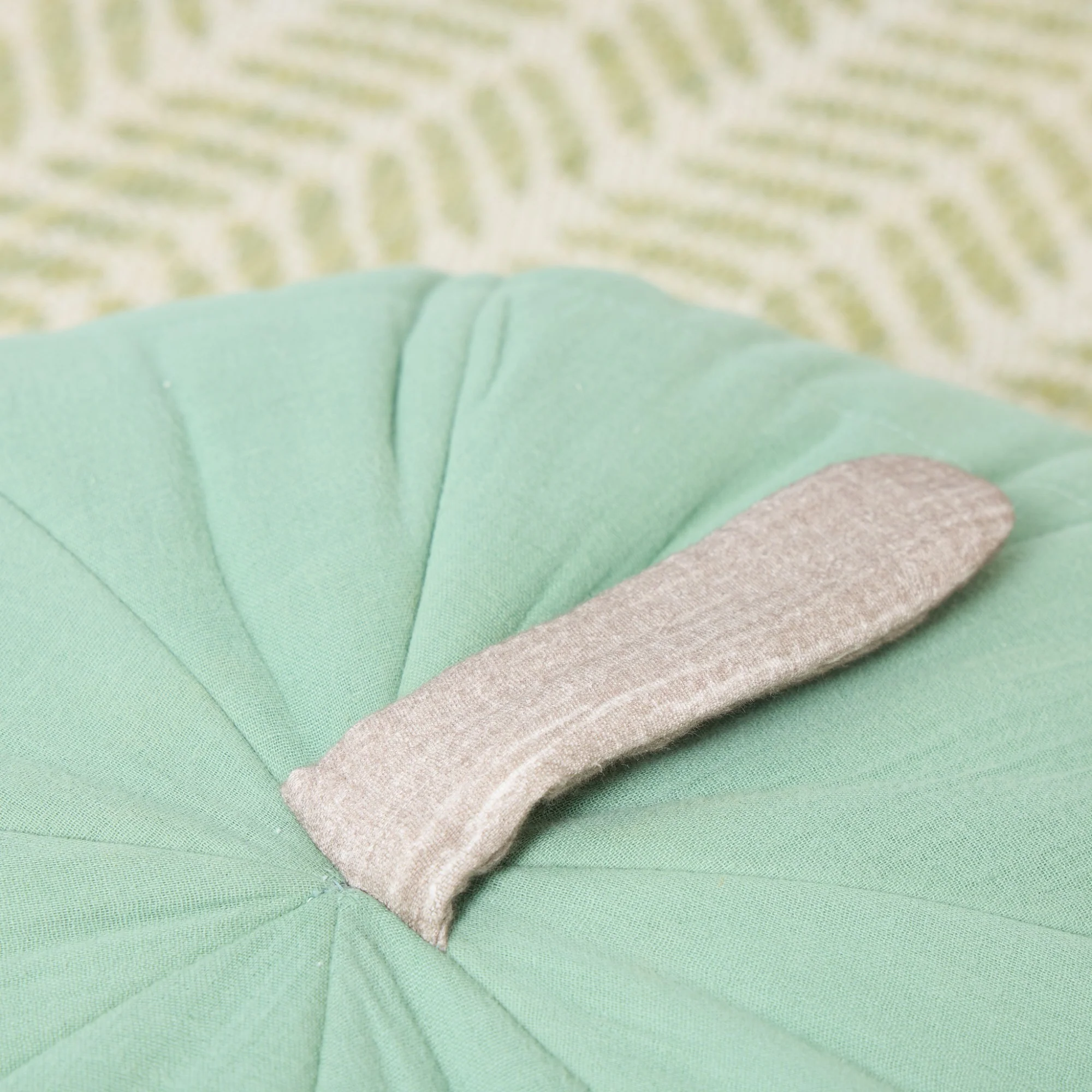 Soft Muslin Apple Cushion - Image 5