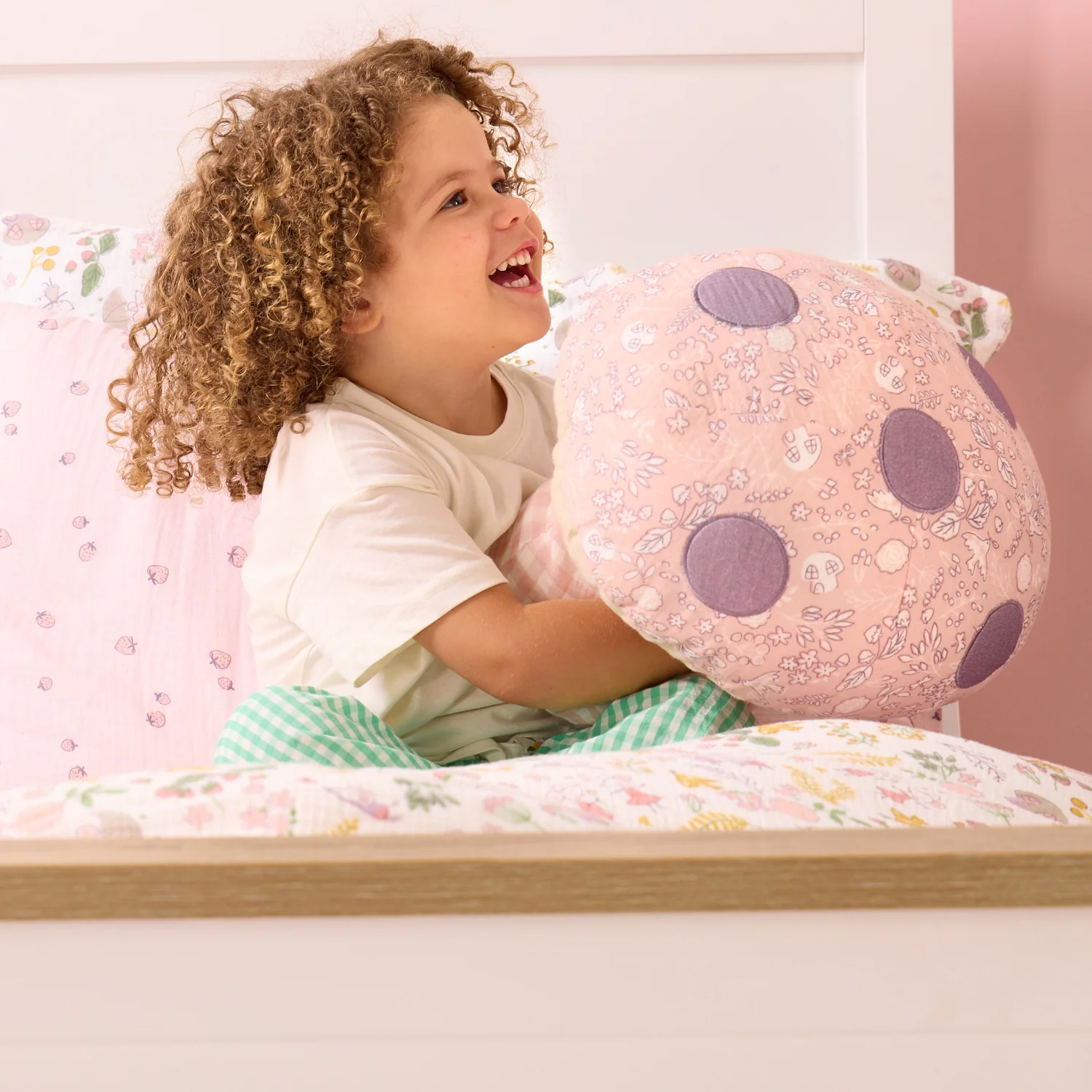Soft Muslin Mushroom Cushion - Image 3