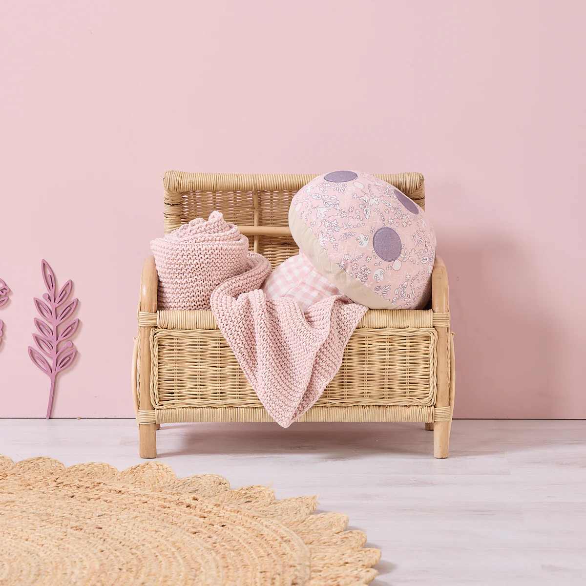 Soft Muslin Mushroom Cushion - Image 4