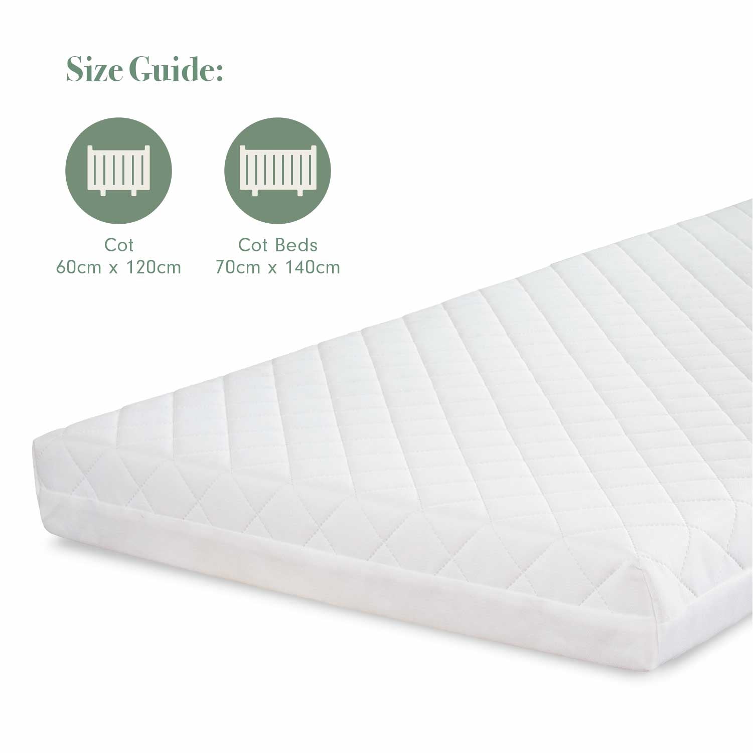 Sprung Cot Bed Mattress (70 x 140 cm) - Image 4