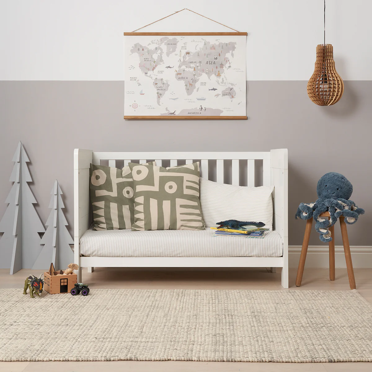 Essentials Alba Mini Cot Bed, Mattress & Bedding Bundle - Image 4